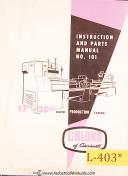 Leblond-Leblond 9280 Missile Lathe Operations Electrical and Parts Manual Yr. 1961-No. 9280-04